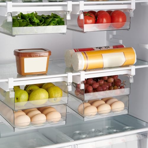 Cajón de almacenamiento para nevera con diseño pullout ajustable para comida 5