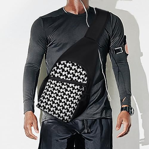 Bolso cruzado negro para deporte y viaje miniatura 7