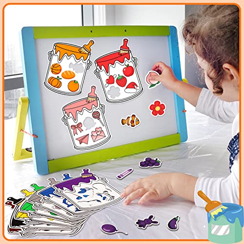 Dreamdamoonnly CRS10 10 Pack Magnetic Shapes Color Sorting Matching Set thumb #4