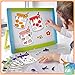 10 Pack Magnetic Shapes Color Sorting Matching Set - Colors Learning Matching Game for Kids - Color Recognition Magnets for Toddlers - Educational Magnets for Frige Whiteboard