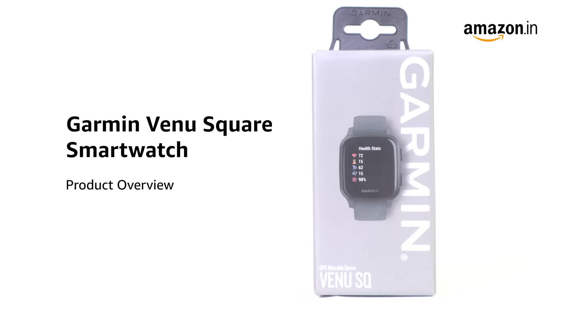 Garmin Venu Sq, GPS Smartwatch with Bright Touchscreen Display, Up