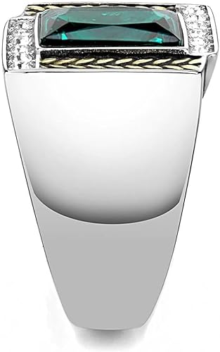 Miniatura 4 de Anillo Color Plata Para Hombres y Ninos de Acero Inoxidable Nativo 13