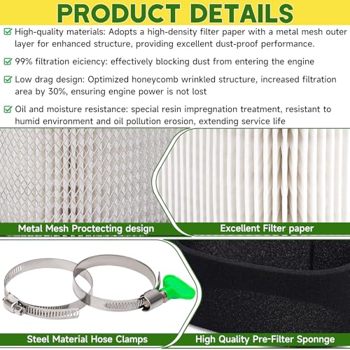 Image of 11013-0752 FR691V Air Filter for Kawasaki FR /FS 4-stroke engines