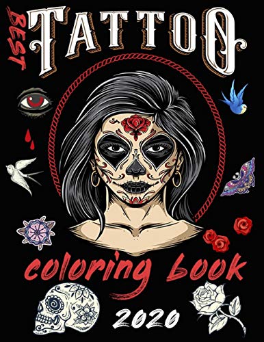 best tattoo coloring book 2020: adult coloring books for men... tattoos, Over 81 Beautiful Designs Pages For Relaxation,coloring book for adults ... coloring books for adults woman.