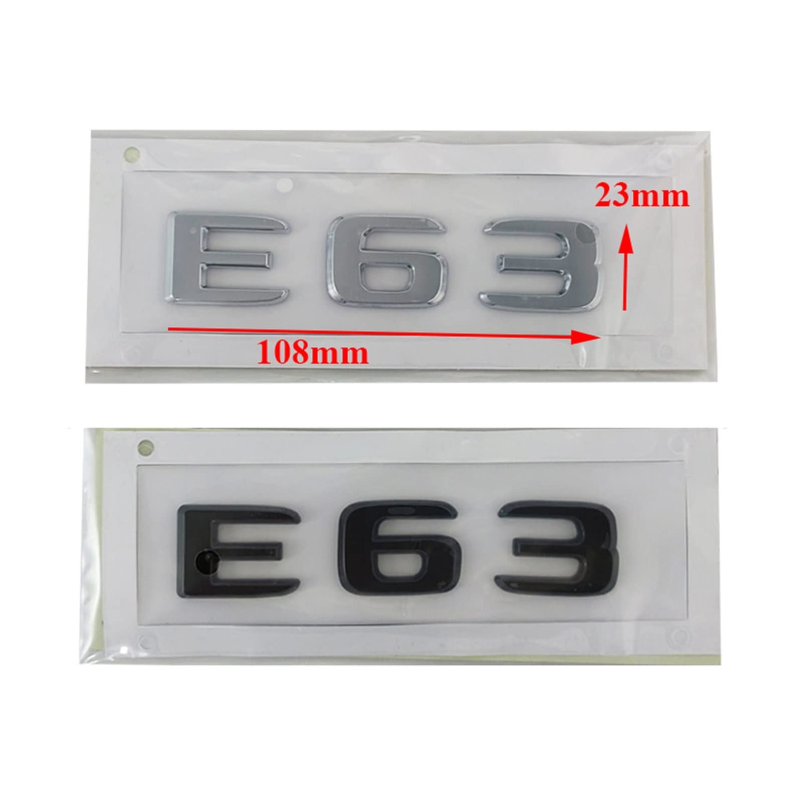 Badge Coffre 3D ABS Chrome Mercedes E200 E260 E300 E320 - Autocollant Lettres Argenté W210 W211 W212 W213