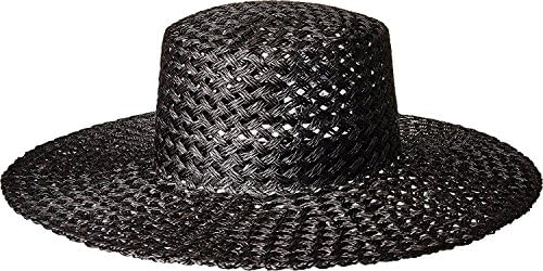 Sunnydip Noir Straw Boater 