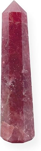 Miniatura 1 de WholesaleGemShop - Torre de obelisco de piedras preciosas de 3 pulgadas, faceta gigante, cristal de roca de Aura Rock Natural pulido Earth Wand