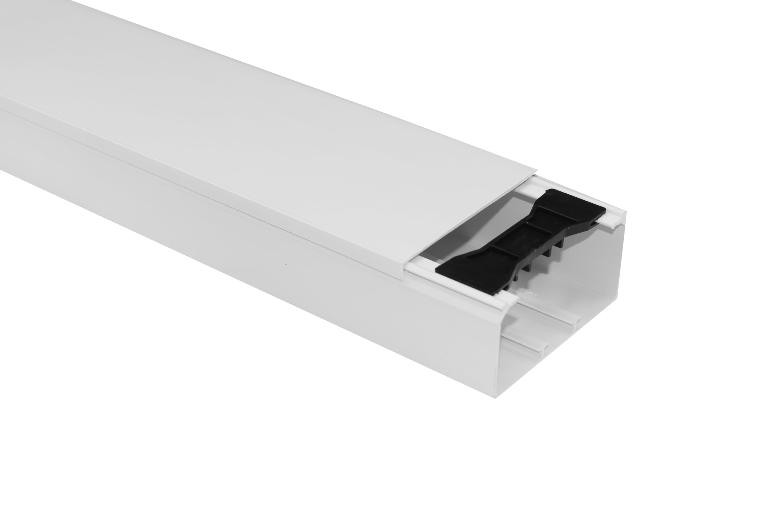 KOMIB Hochwertige KK11060RW Kabelkanal 110 x 60 x 2000 mm Weiß (reinweiß) 12 Meter - 6 x 2m (6 Stück) Elektroinstallation Kabelkanal Kabelabdeckung Kabelmanagement PVC/VDE (110 x 60mm)