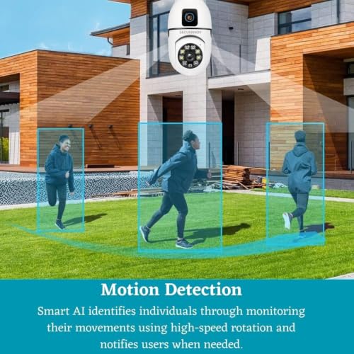 Image of securinnov 4MP /8MP Dual Lens WiFi Light Bulb Camera | Full HD | Color Night Vision | Motion Detection | Two Way Audio | Wireless Home Security Camera with Mobile App V380 Pro (Dual Lens Light Camera)