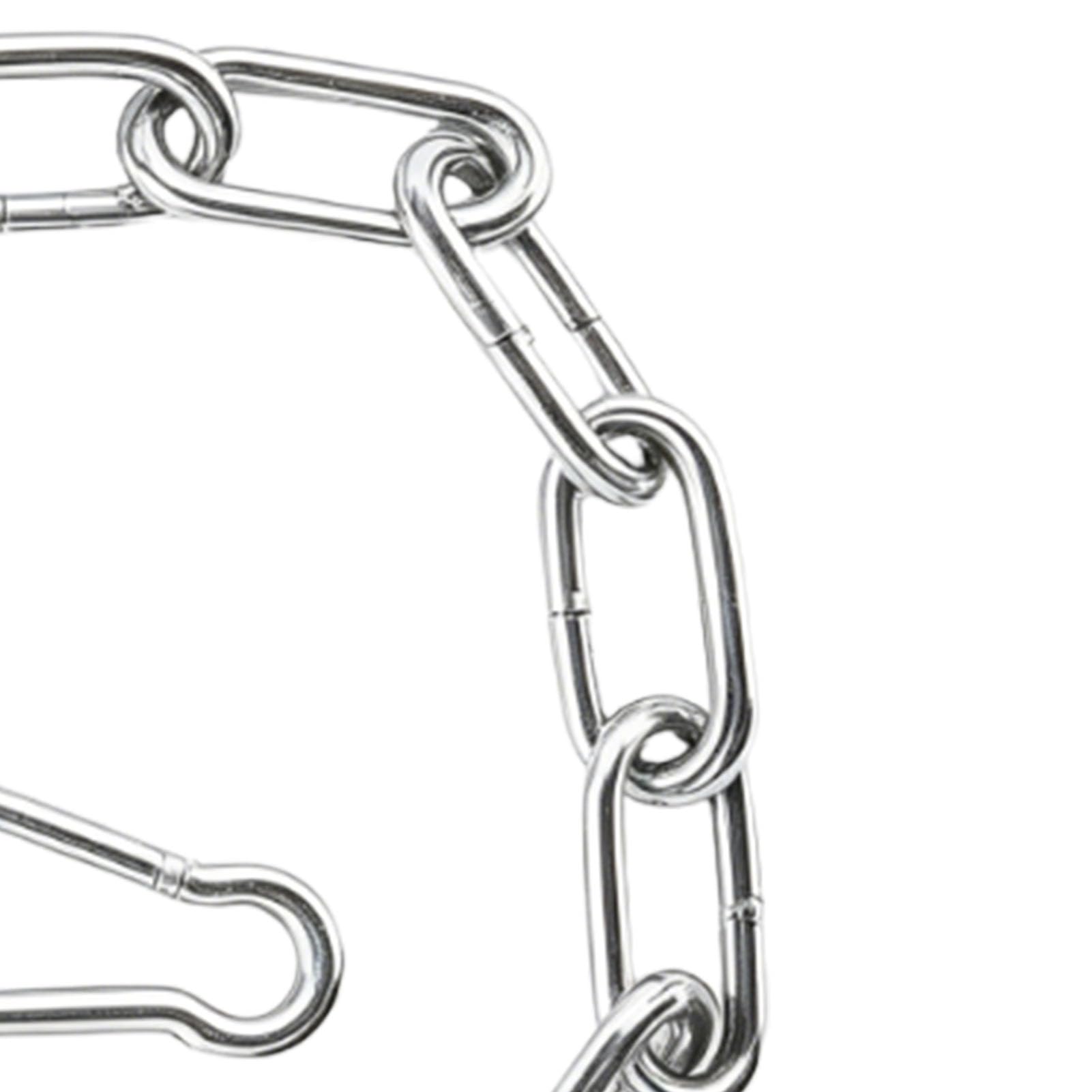 Generic Set di Serrature a Catena per Cancelli in Acciaio Inossidabile da 6 Pezzi, 20 Pollici (Lunghezza catena 51 cm) | Catene da fienile resistenti e regolabili, moschettone, per recinzione esterna per cancelli per bestiame