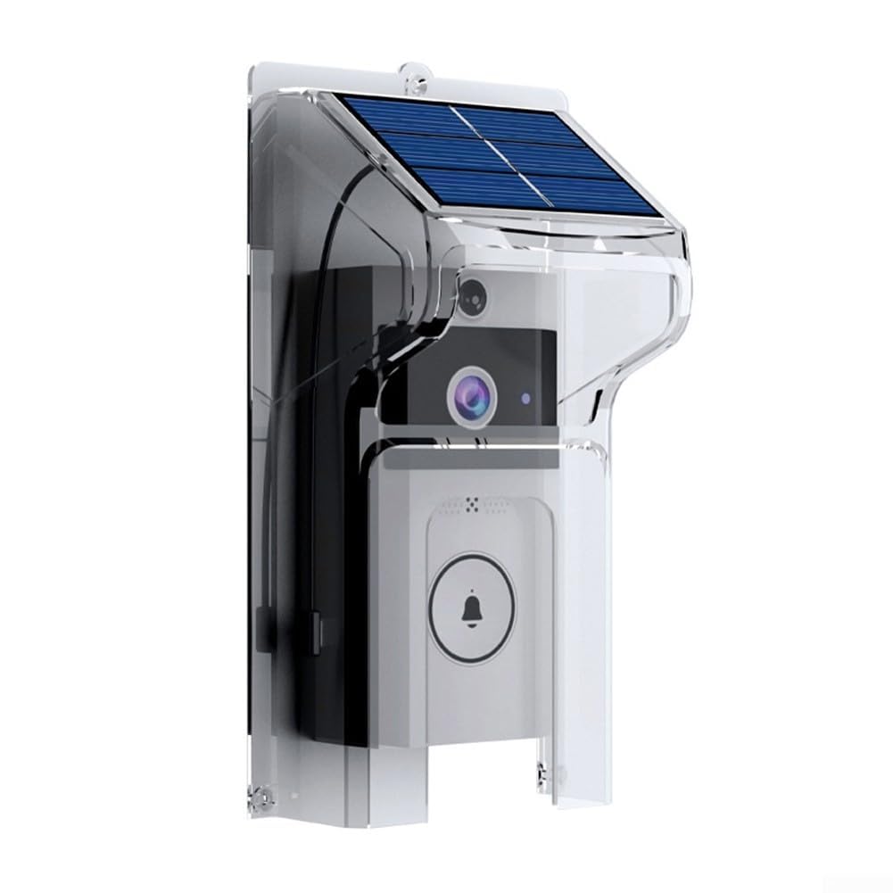 Cloudpower Solar Powered Doorbell Rain Cover, Wireless Doorbell Cover Video Doorbell With Solar Panel Rain Cover for PROTECTION For All Weather Conditions(Doorbell Cover)