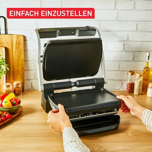 Tefal Plancha-Platten, kompatibel mit OptiGrill, OptiGrill +, OptiGrill Elite, für empfindliche Zutaten, antihaftbeschichteter Aluminium-Druckguss, Schwarz, XA728810