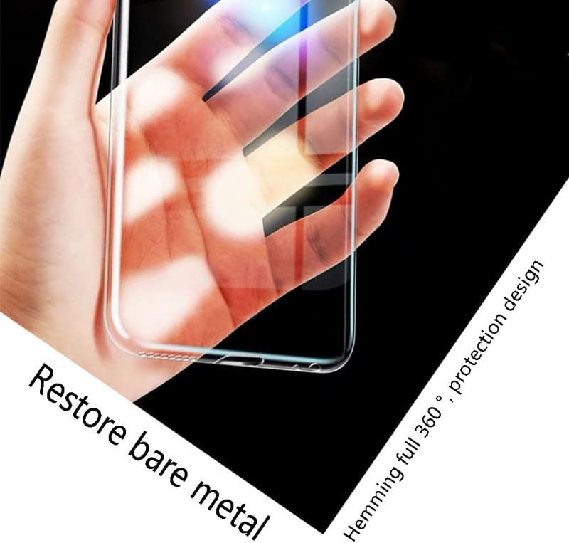 for Duoqin F22 Pro (3.54") Phone Case + Tempered Glass, Shockproof Cover Bumper Shell Soft Silicone Anti-Scratch Clear Case + 9H Hardness Screen Protector image 2