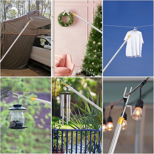 Cagaloi XG-DGN-2AA Clothes Hook Pole,29-71 Inch Adjustable Extension thumb #6
