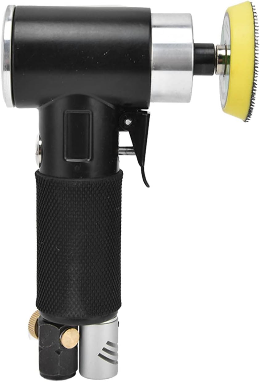 YC‑2615 Mini Air Sander 12000rpm High Speed Air Powered Sanders & Polisher Concentric Elbow 2in Sand Paper Machine 0.6-0.8MPA (American)