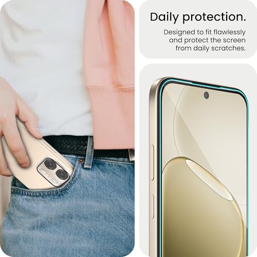 Image of ArmourPro Edge to Edge Tempered Glass for Oppo A6 Pro with Silver Camera Ring Guard, 9H Screen Protector, Anti-Scratch, Anti-Fingerprint, Bubble-Free Installation Kit