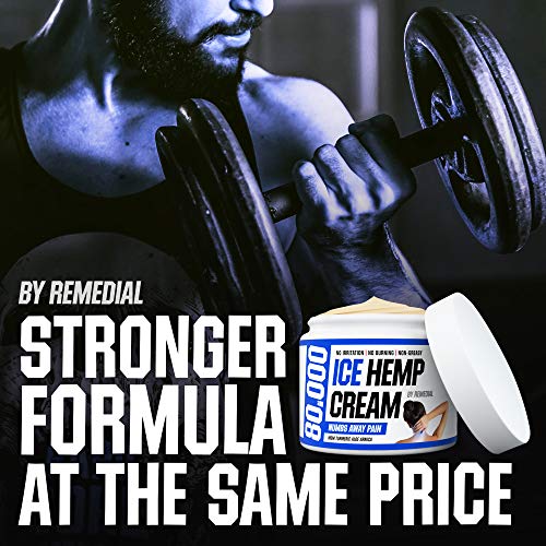Hemp Pain Relief Cream 80 000 MG – Relieves Arthritis, Back and Muscle Pain – Foot, Knee, Joint, Fingers and Neck Inflammation Therapy – Hemp Oil Extract Remedy with MSM and Arnica – 2 fl. Oz