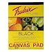 Fredrix 35001 Black Canvas Pad, 10 Sheets, 9 By 12 Inches