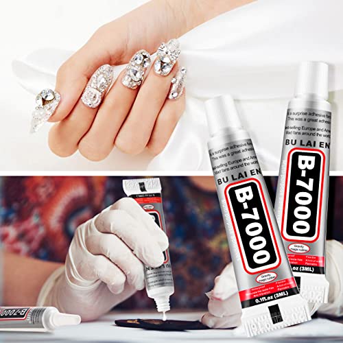 B7000 Glue Clear Adhesive Jewelry Bead B-7000 Glue for Jewelry Rhinestone DIY Cell Phone Repair Clothes Glass Metal Stone Beads Wooden Small Part Item(3ml, 60 Pcs) - Thumbnail 3