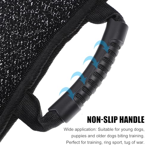 BESPORTBLE Hundebisskissen Aus Jute Widerstandsfähiges Beißkissen Für Hunde Mit Griffen Interaktives Training Spielzeug Für Welpen Und Hunde Für Zerr Tauziehen