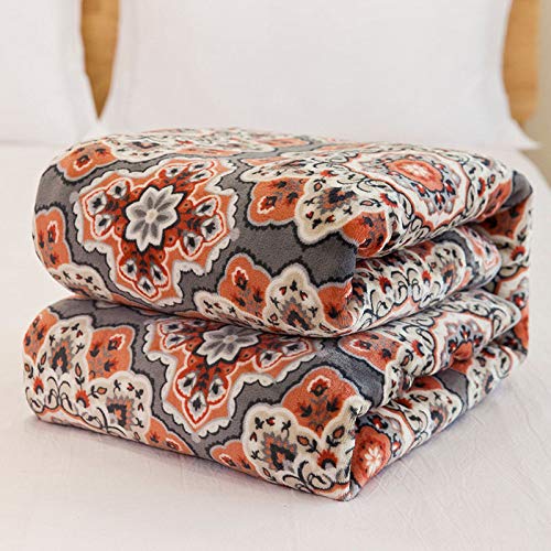 UKELER Floral Bedding Fleece Blanket Twin Size Fuzzy Warm Soft Plush Blanket for Bed, Sofa and Couch 60'' x 80''