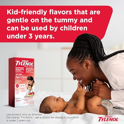 Infants' Tylenol Dye-Free Acetaminophen Oral Suspension, Cherry, 1 Fl Oz - image 4