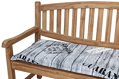 Kettler Polen Auflage Gartenbank Florence 140 cm 0778 grau Schrift Stempel...