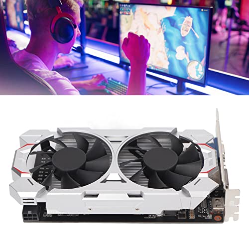 Scheda Grafica da Gioco GTX 750TI, Scheda Grafica per Computer da 2 GB GDDR5 128BIT 1072 MHz, GPU con Doppia Ventola di Raffreddamento, HDML/DVI/VGA, GTX 750TI per Giochi per PC - Scheda video - Immagine 6