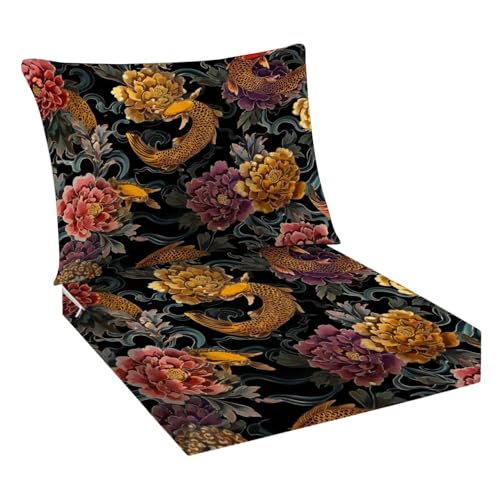 VETEB Outdoor Deep Seat Cushions Set 24 x 24 Inch