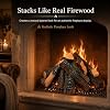 2PCS Gas Fireplace Logs Set with 6 Oz Glowing Embers - 5