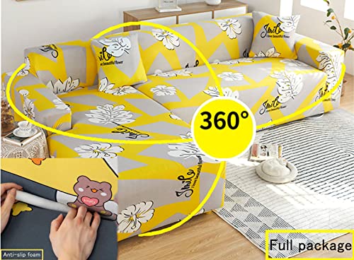 Housse de canapé extensible 3 places avec sa base élastique