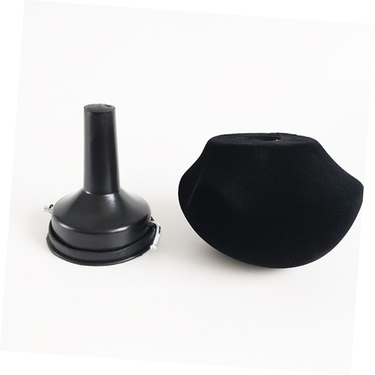 Soporte para Peinar Pelucas Ventosa de Franela Negra, Diseño Simple y Elegante para Exhibir y Organizar Pelucas y Postizos en Tocadores o Vitrinas