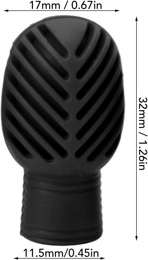 Puntas de silicón para baquetas x4 negras miniatura 7