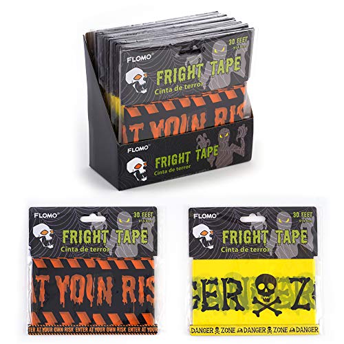 nknown Halloween Fright Tapes, 30 feet Each one, 3 Different Designs