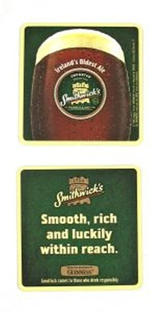 Smithwicks Irelands Oldest Ale Coasters - Set Of 25