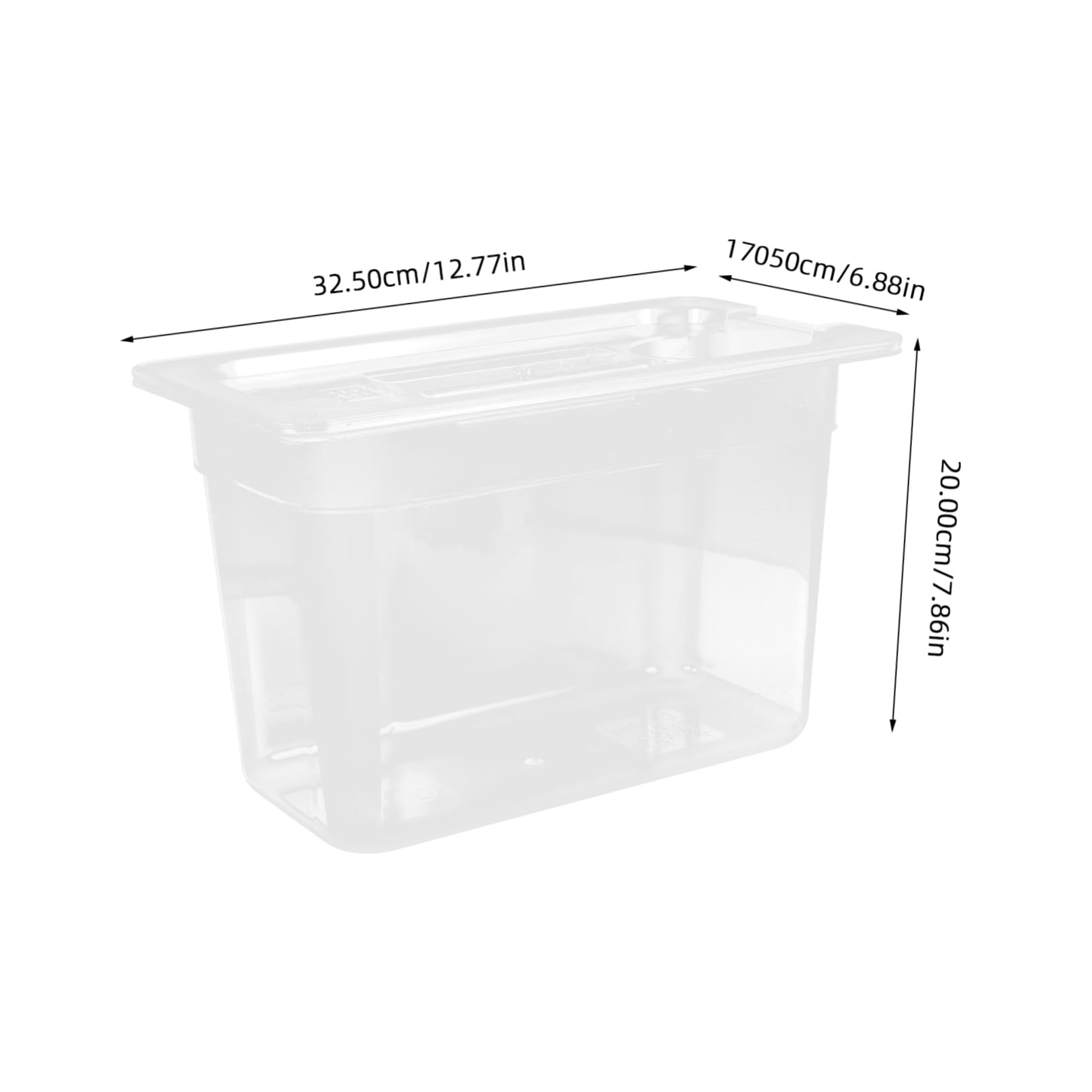 Cabilock 1Pc Transparent Slow Cooker Bin Convenient Storage Case for Sous Vide Cooking Minimizes Heat Loss Ergonomic Design for Long Cooking and Easy Use