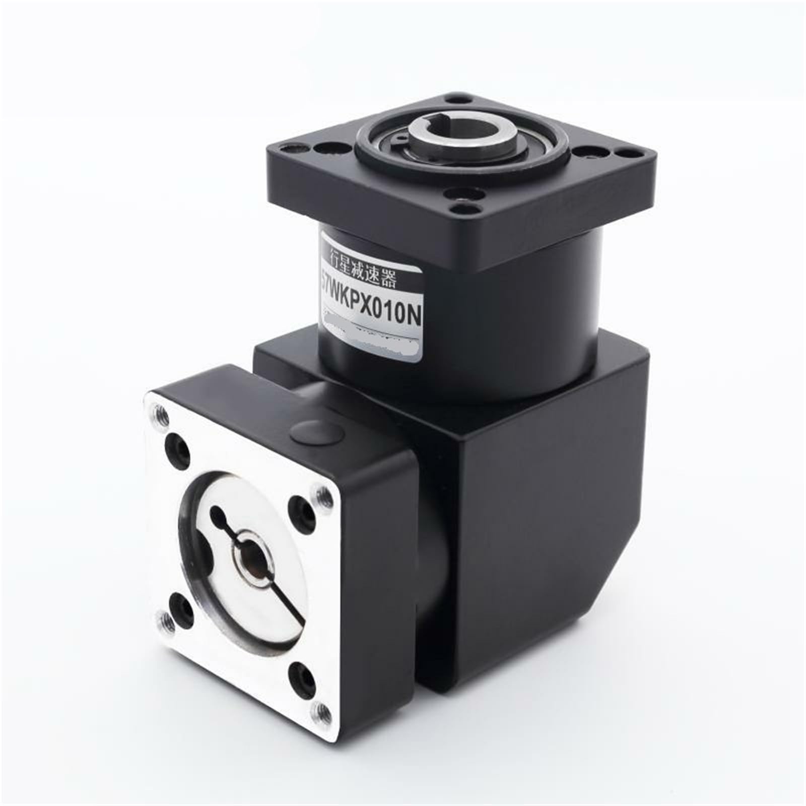 Riduttore epicicloidale ad angolo retto da 57 mm con foro di uscita 90 gradi, rapporto velocità 3: 1, 4:, 5:, 6: for motore passo-passo Nema23(4 to 1)