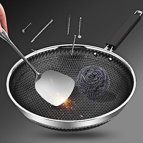 Wok antiadherente con tapa 34 cm miniatura 5