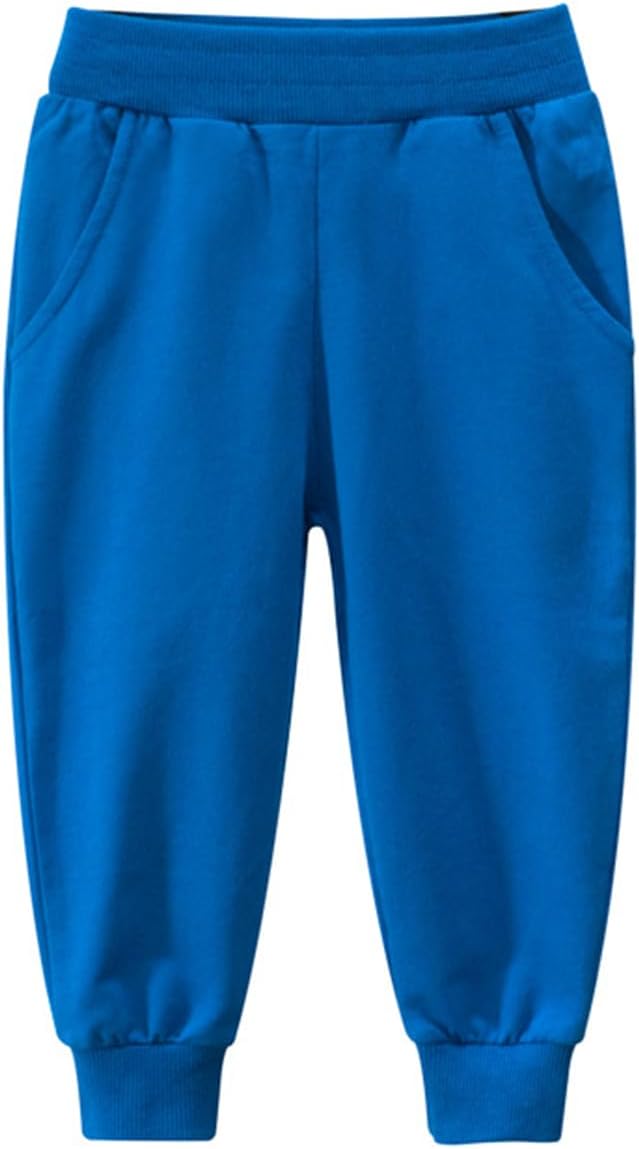 GFQLONG 2/3 Pack Toddler Pants Sweatpants Boys Cotton Joggers, Athletic Pull on Sweat Pants with Pockets for Kids Clothes - Image 9