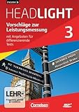  English G Headlight - Allgemeine Ausgabe: Band 3: 7. Schuljahr - Vorschläge zur Leistungsmessung: Mit Angeboten für differenzierende Tests. CD-Extra. Audio-Dateien auch als MP3