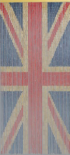 Rideau de porte en bambou - 90x200 cm - union jack
