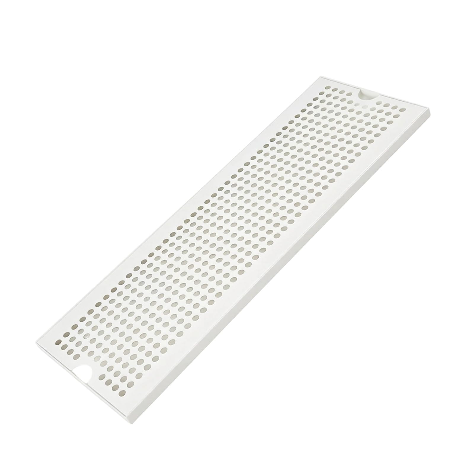 Stainless Steel Drip Tray for Glassware, Rectangular Countertop Drain Board with Perforated Surfaces for Cafe Service Drink Mat
