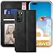 Produktbild YATWIN Handyhülle Huawei P40 Pro Hülle, Klapphülle Huawei P40 Pro Premium Leder Brieftasche Schutzhülle [Kartenfach][Magnet][Stand] Handytasche für Huawei P40 Pro Case, Schwarz