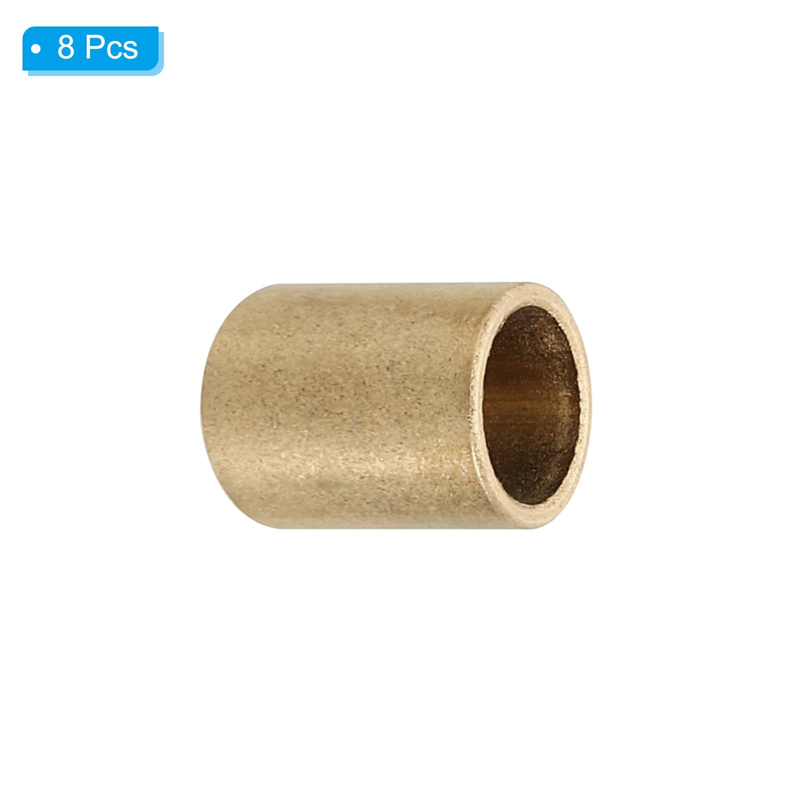 PATIKIL M8 Brass Spacers, 8 Pcs Metal Spacer Brass 8mm ID x 10mm OD x 15mm L Brass Spacers Screw Standoff for 5/16 Inch or M8 Screw - Image 3