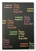 Poems of 1922 or Not Long After B000KHBCF0 Book Cover
