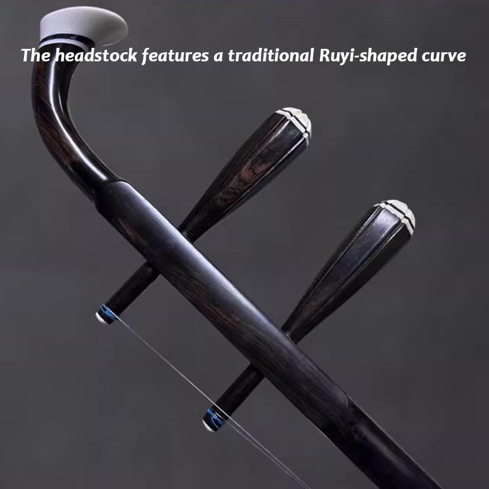 Erhu Professionale In Legno Di Sandalo Nero, Strumento A Due Corde Simile A Un Violino Cinese, Ideale Per Musicisti Esperti.(Red)