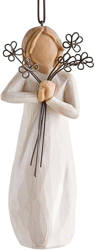 Willow Tree - Adorno, figura esculpida, pintada a mano, Poliresina, Amistad, 4 pulgadas