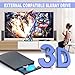 aelrsoch External Blu ray Drives Player Read/Write Compatible Bluray Burner USB 3.0 / Type-C BD DVD CD Burner Blu ray Player for pc, Windows 7-11 & Mac（Black）