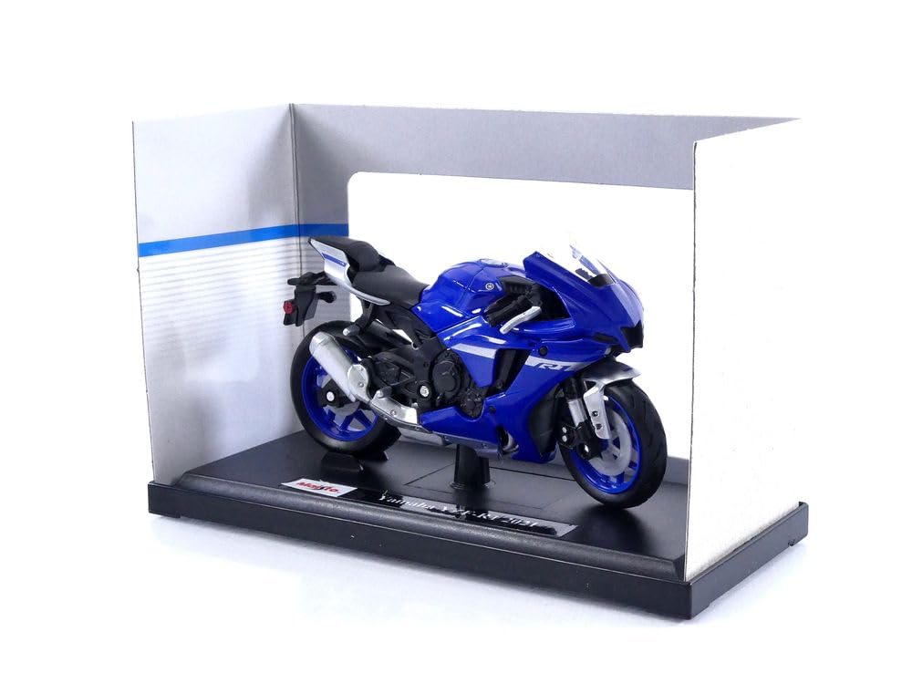 Maisto 1/18-20-21837 - Yamaha YZF-R1-2021, Blue, 30 centimeters - Image 3