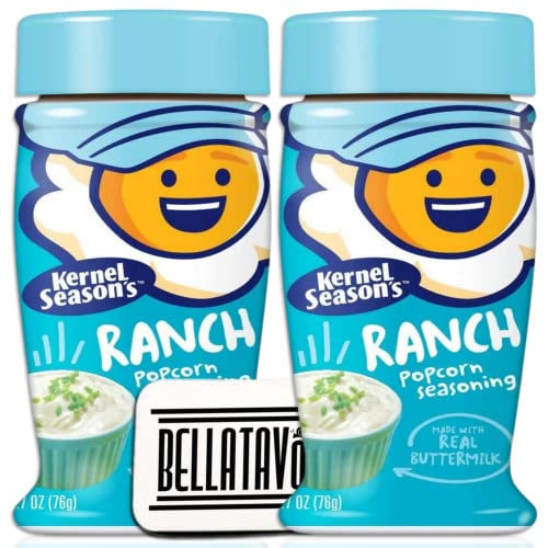 Ranch Popcorn Seasoning Bundle Includes 2-2.7 Oz Kernel Season's Ranch Popcorn Seasoning. Kernel Seasons Gluten Free Ranch Seasoning Is Made With Real Buttermilk! Comes With A Bellatavo Fridge Magnet! #TOP6
